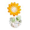 Cartoon Sunflower Ornament Plant Series Crystal Home Decoration Sunflower Figurine  Gift