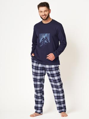 Key MNS 412 B24 Flannel Pajamas L/R M-2XL Men's Key