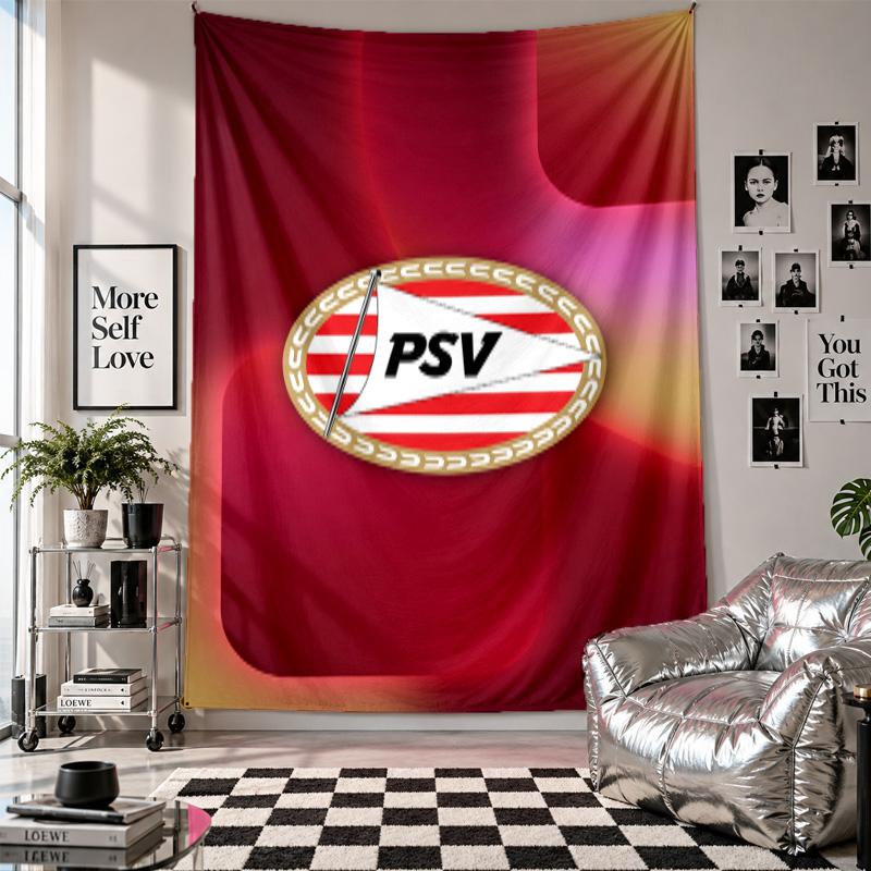 PSV Eindhoven FC Wall Tapestry Home Decor Wall Hanging Cloth for Bedroom Living Room Background
