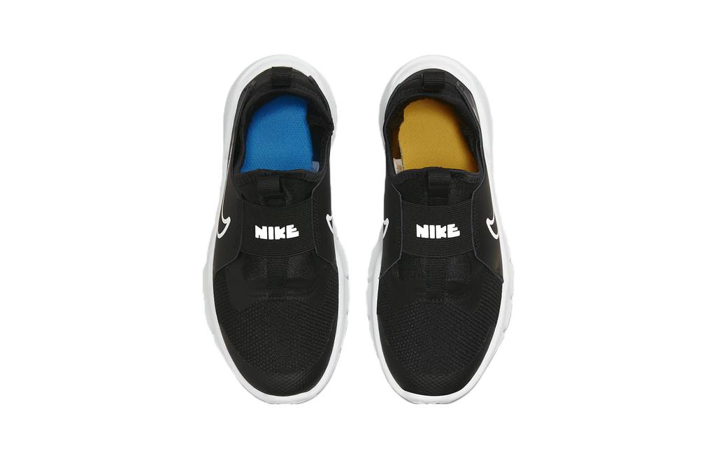 Nike Flex Runner 2 Synthetic Leather Slip Resistant Cushioning Abrasion Resistant Low Top Kids' Running Shoes Black DJ6040-002