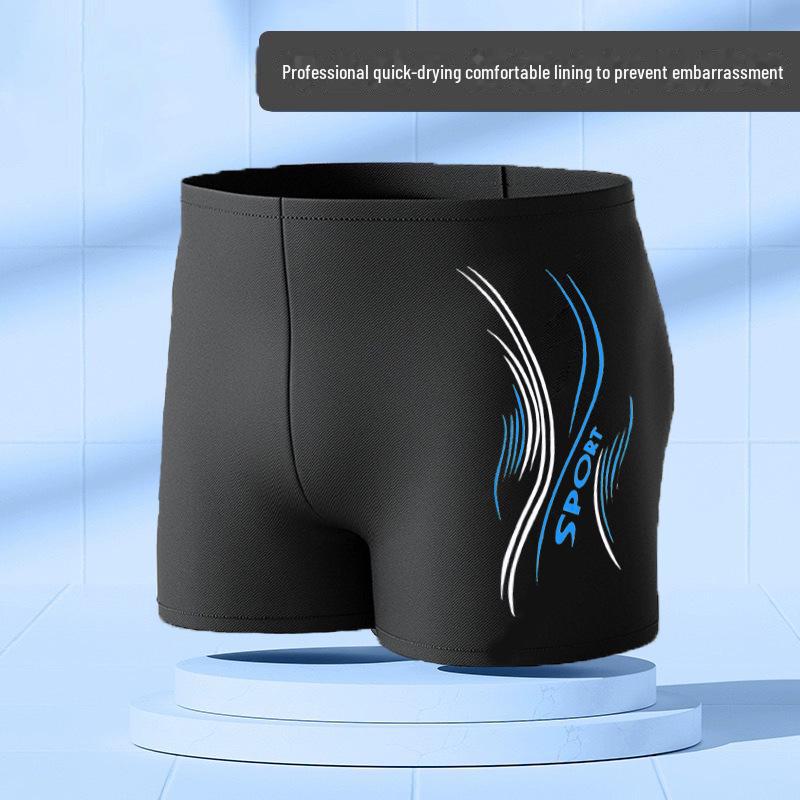 Men's Quick-Dry Nylon Swim Trunks - Simple Fashion Hot Spring Swimwear