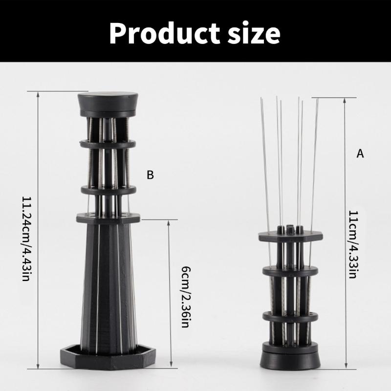 Portable Coffee Distribution Needle Coffee Powder Needle Coffee Distributor Coffee Stirrer ABS Texture for Coffee Powder