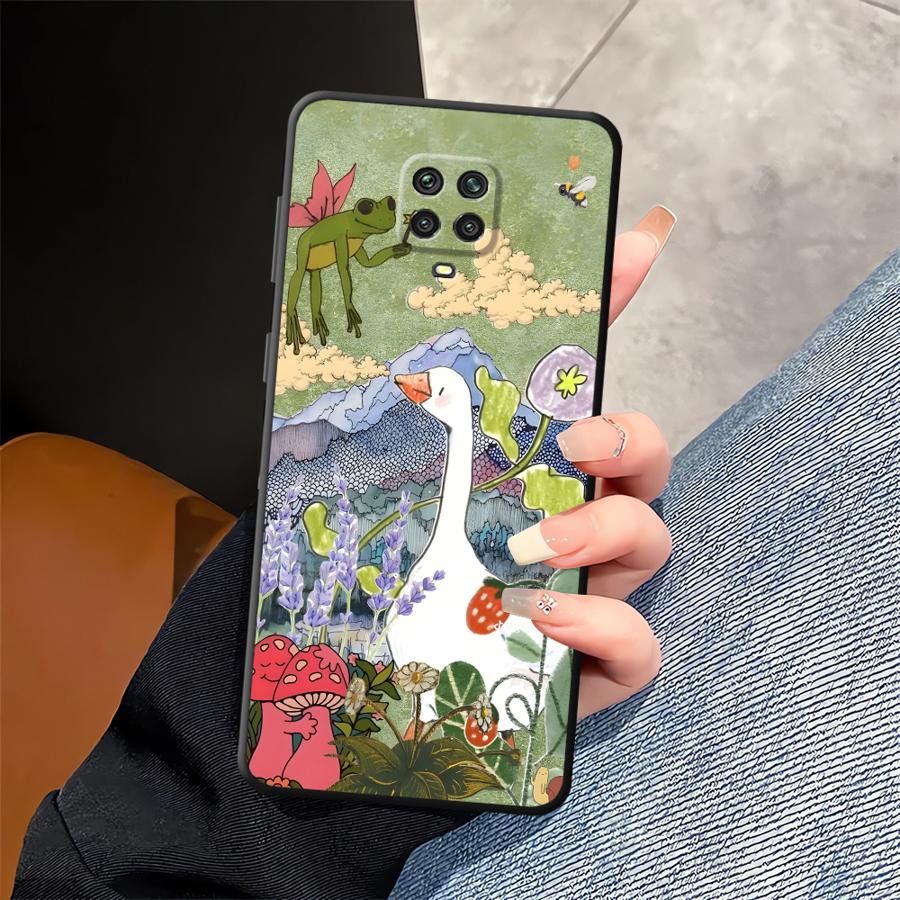 Case for Xiaomi Redmi Note 14 10 9 8 7 12 11 A3 K80 12C 13C 13 Pro Plus 14C A4 A5 A1 Phone Cover K40 A1 A2 Cartoon Duck Cat