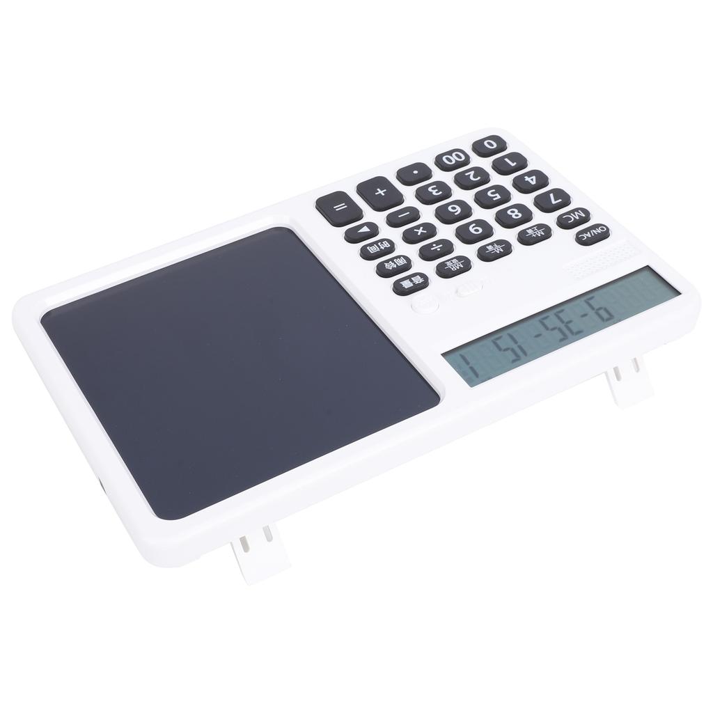 Multifunctional Talking Calculator Rechargeable 12 Digits Large Display Calculator with Notepad Big Sensitive Keys for School Business Work