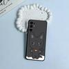 Cute-A-N-I-T-E-E-Z Black Soft Silicone Phone Case for Samsung S25, S24, S21, S22, S23, S30, Ultra, S20, Plus, FE, Lite