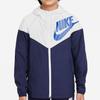 Nike Color Block Windbreaker Jacket With Logo Kids Jackets Blue DD2759-100