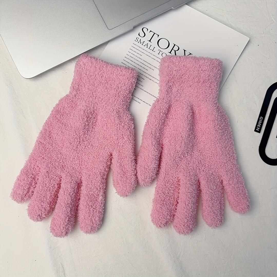 2Pcs Household Cleaning Knitted Gloves Unisex Cleaning Gloves розовый