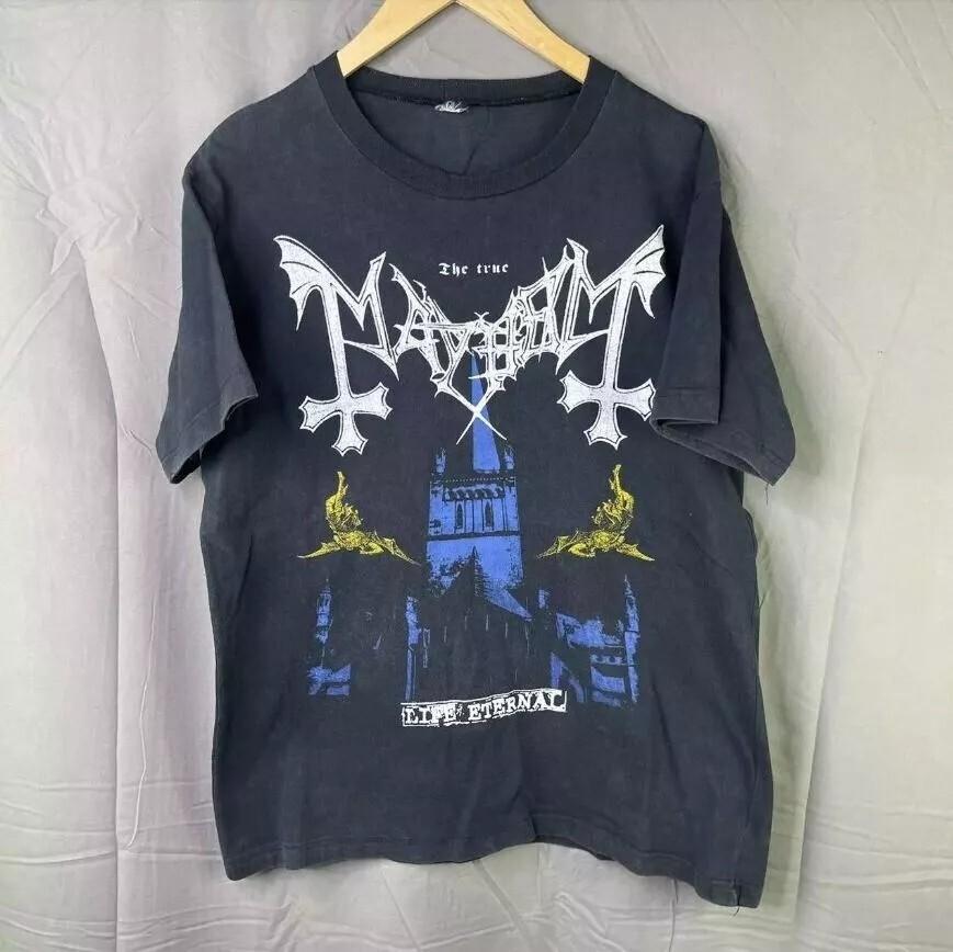 Mayhem Band Shirt Mayhem Retro Black Unisex Tshirt Men Women S5XL Unisex T-Shirt XXL