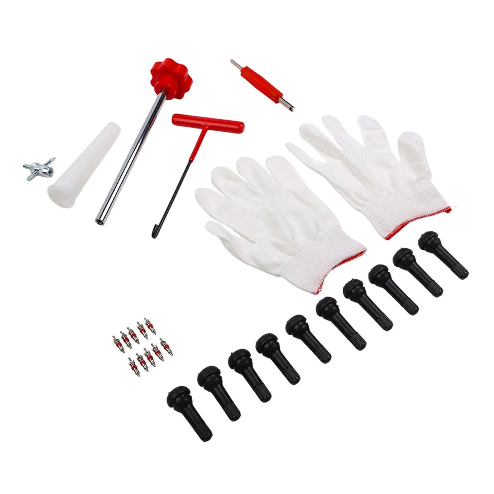 Roadside Repair Valve Core Tool Set Tyre Repair Wrench 26 Piece Tire Valve Repair Kit Tire Repair Tool Brass Valve Cores China Mainland