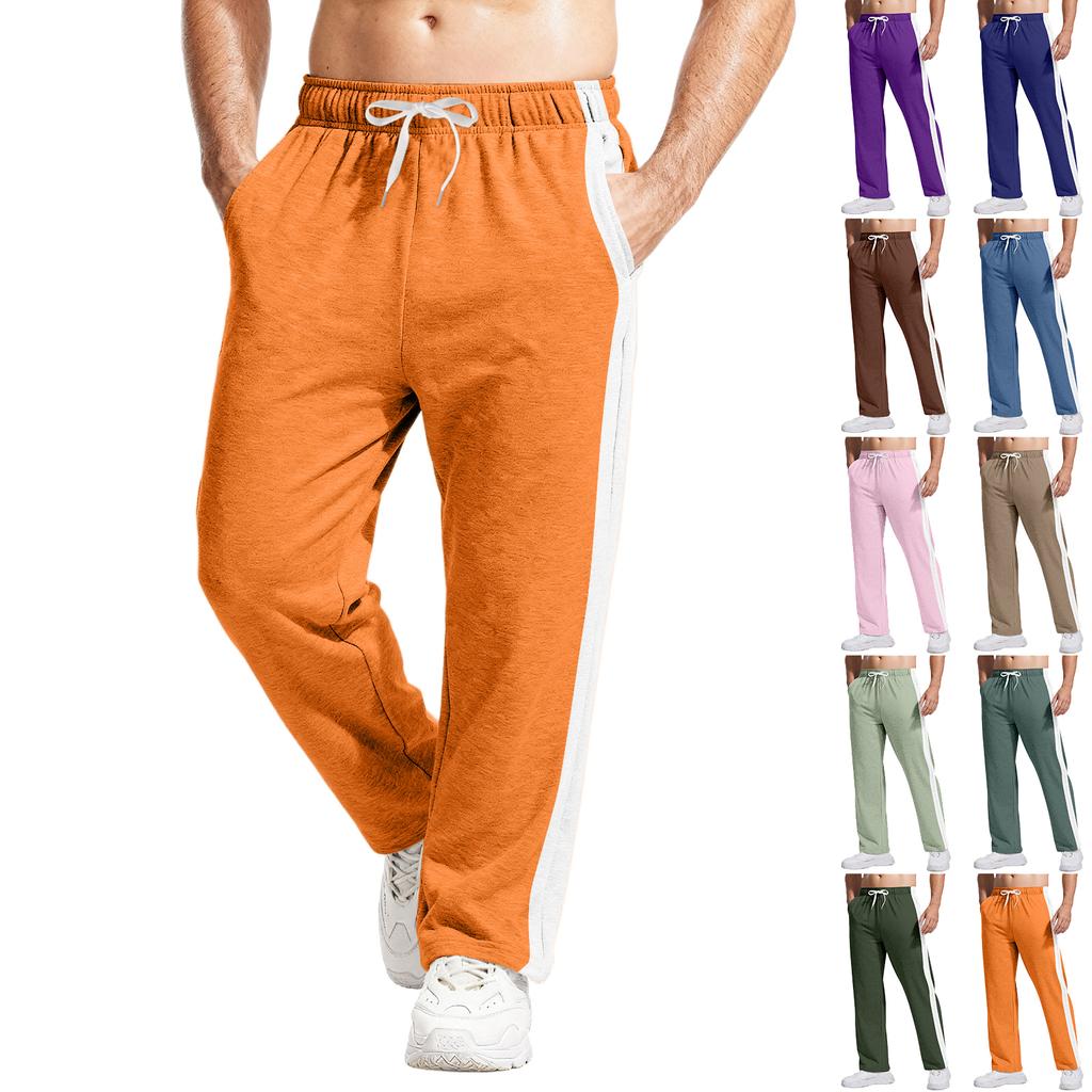 Men's Relaxed-Fit Casual Sweatpants With Stretch Waistband And Drawstring Yoga Pants