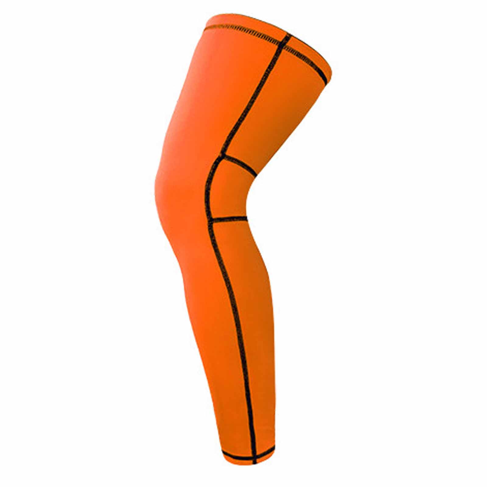 

Silicone Protective Basketball Knee Pads - Extended Breathable Thigh-Calf Pants for Outdoor Badminton Cycling Running L