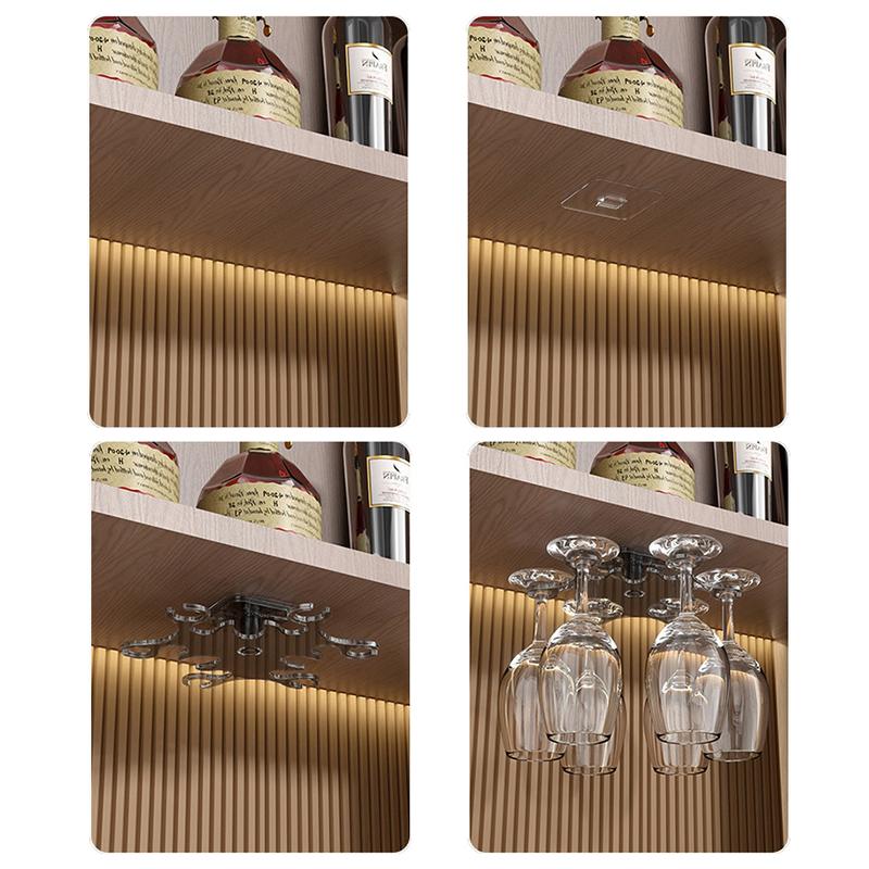 Вращающийся на 360° держатель для стаканов, держатель для чашек на высокой ножке для под шкаф и столешницу