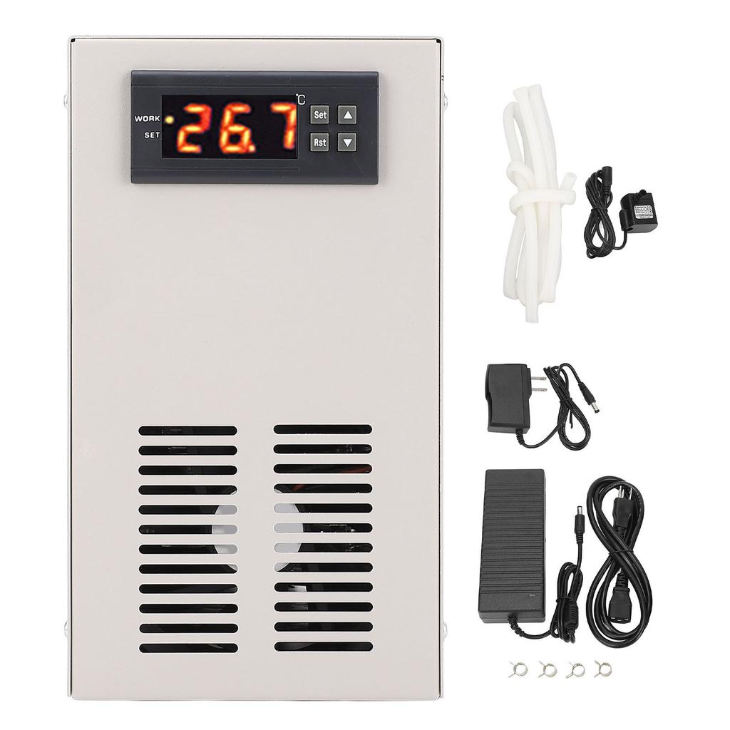 Intelligenter WiFi-Aquariumkühler Digitalanzeige Wasserkühlmaschine Elektronischer Kühler für 20L Fischbecken 55 bis 120