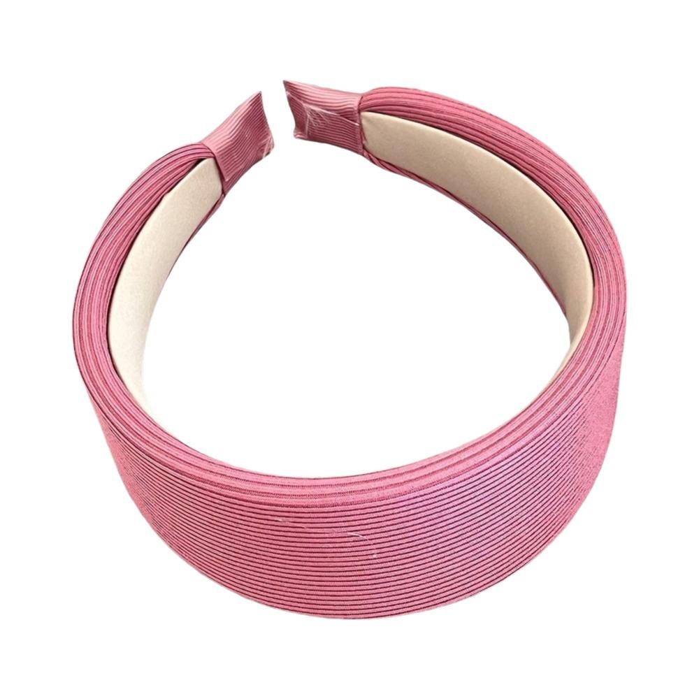 New Candy Color Extra Wide Headbands Fabric Covered Non-slip Hairbands Thick Head Hoop Women Girls