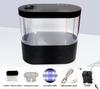 USB Mini Desktop Aquarium Fish Tank with Biochemical Filtration System LED Light Betta Fish Ecological Water Cycle Goldfish Tank