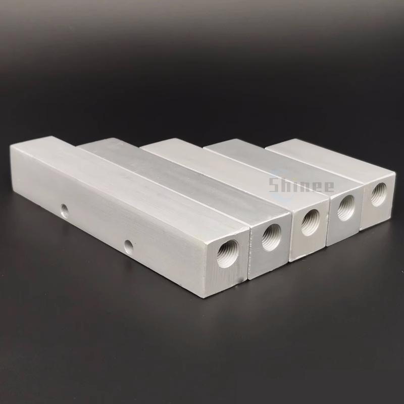 Aluminium Splitter 1/8" 1/2" BSP Internal Thread Port 2 3 4 5 6 7 8 9 10 Way 1/4 Pneumatic Air Manifold Distributor Connector