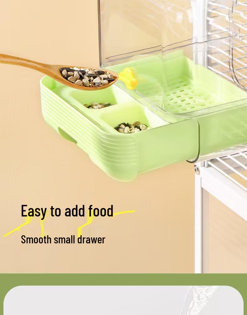 Parrot Bath Box: Shower Device for Cockatiels, Budgerigars, and Small Birds