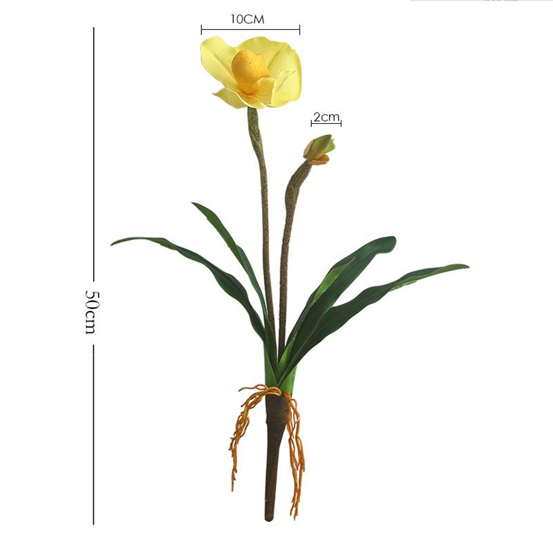 Artificial Flowers Orchid Wedding Party New Chinese Living Room Decoration Table Creative Flower Arrangement Hotel Layout