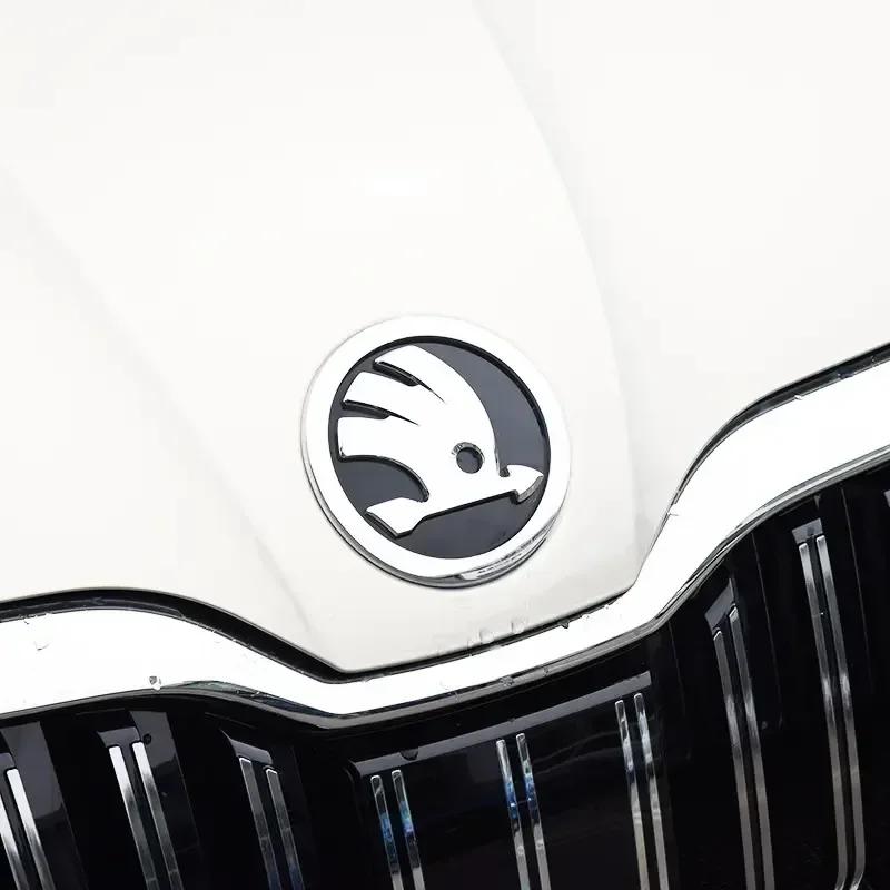 2025 Horké 80MM 90MM Znak Auto Přední Kapota Znak Zadní Víko Kufru Samolepka Pro Skoda Octavia Rapid Kodiaq Karoq Fabia Kamiq Superb Deriva