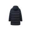 Anta Solid Color Logo Print Pattern Hidden Zipper Hooded Down Jacket Men Outerwear Black 152317911-2