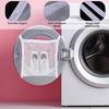 Mesh Laundry Bag with Strap and Zipper - Sneaker Dryer Bag, 16.3 x 15.9 Inch