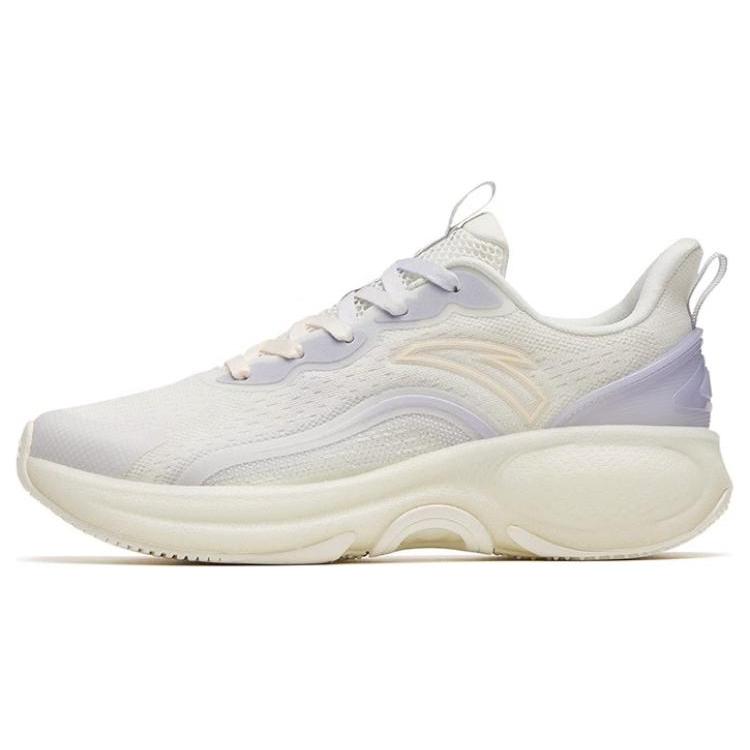 New Anta Anti Slip Wear Resistant Low Top Running Shoes Women's Purple White 122325521-1