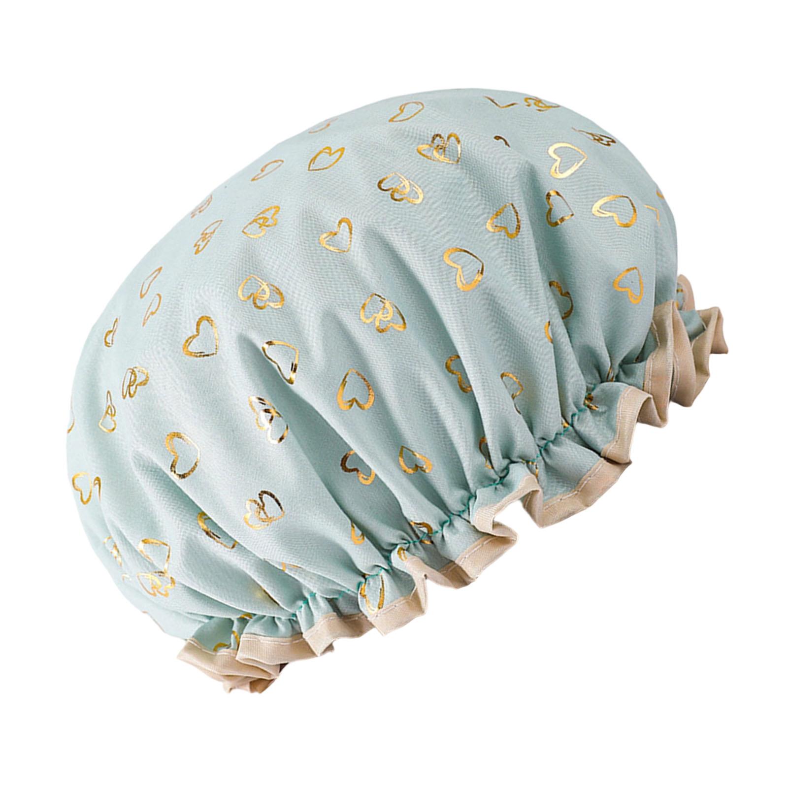 

Двухслойный дизайн «Звездное небо», толстая водонепроницаемая шапочка для душа с рисунком звезд, принадлежности для ванной комнаты и парикмахерской, шапочка для ванны, чепчики 1 зелёный