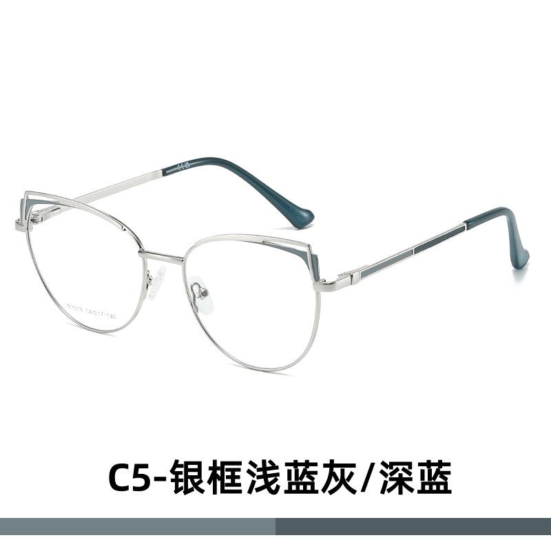 M European and American gold silk fashion trend retro ins lady beautiful flat glasses can be matched with myopia glasses