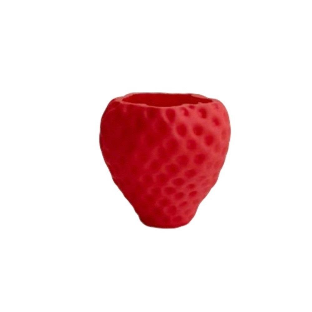 

Ornaments Strawberry Storage Box Sweet Fruit Shaped Desktop Planter Indoor Plants красный