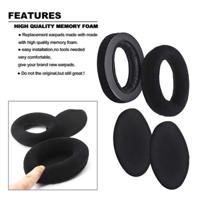 Replacement Ear Pads Earphone Cushion Repair Accessory for HD580 HD600 HD650 Headphones Earpads with Soundproof Sponge