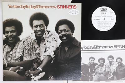 LP Record SPINNERS  Yesterday Today  Tomorrow P10321APROMO ATLANTIC 1977 Japan SoulFunk Used
