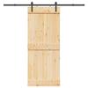 VidaXL Sliding Door and Hardware Kit 85x210 Cm Solid Pine 3332660