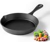 Gusseisenpfanne 14/16/20cm Bratpfanne Omelett Pfannkuchen Topf Ofenfest Camping Kochgeschirr für Herd & Grill