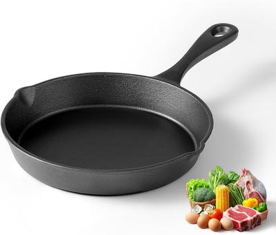 Sartén de Hierro Fundido 14/16/20cm Sartén Omelette Tortita Olla Segura para Horno Utensilios de Cocina para Camping para Estufa y Parrilla