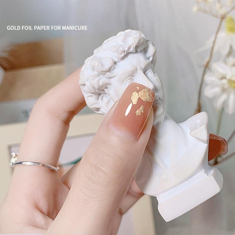 Gold Foil Paper, Silver Foil Paper, 100PCS 9 * 9cm, Used for Essential Items Such As Wedding Decoration, Kitchen Home Decoration, Nail Decoration