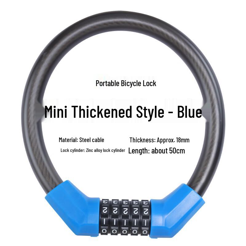 Yongjiu Thickened Steel Cable Anti-Theft Bike Combination Lock