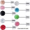 Popular 6-Pair Bullet Ball Stud Earring Set for Women - Piercing Jewelry In Stock