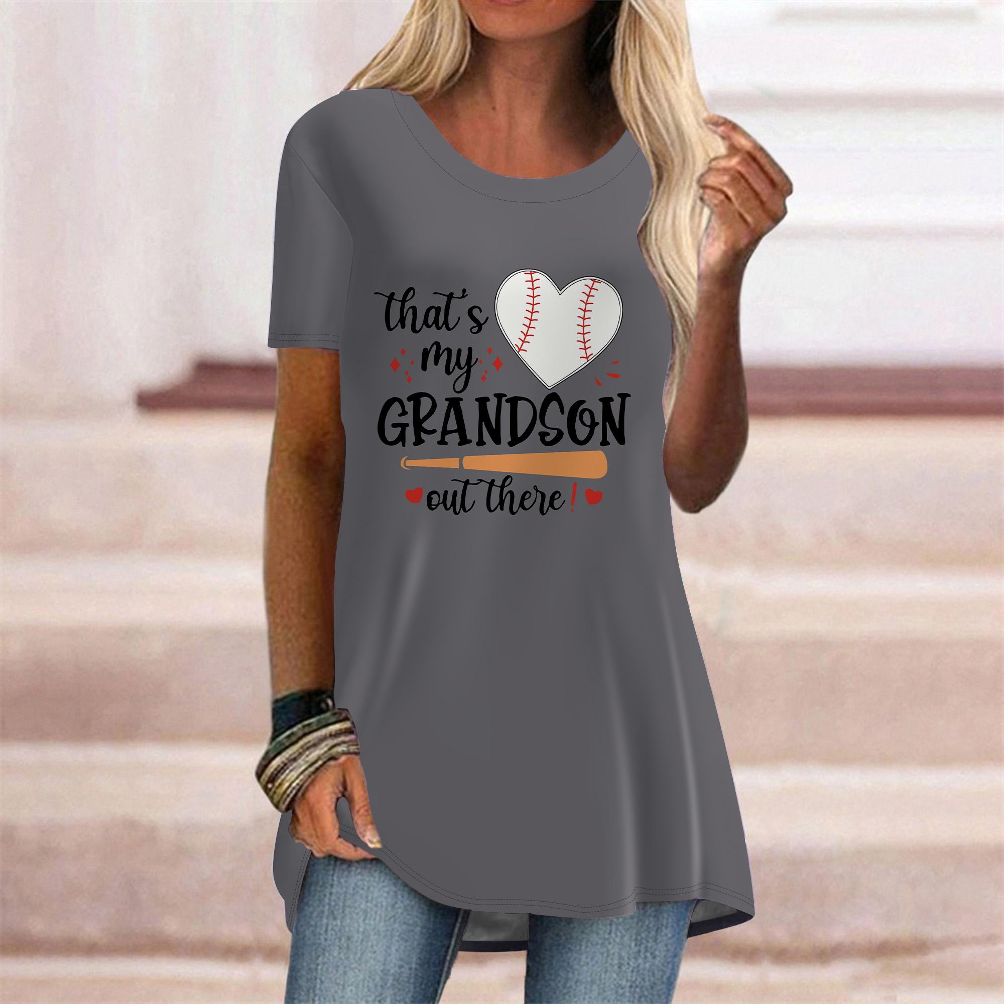 

Женская летняя футболка с надписью «Love», теннисный принт размера плюс, удобная футболка с короткими рукавами и круглым воротником, повседневные мешковатые футболки средней длины 8XL серый