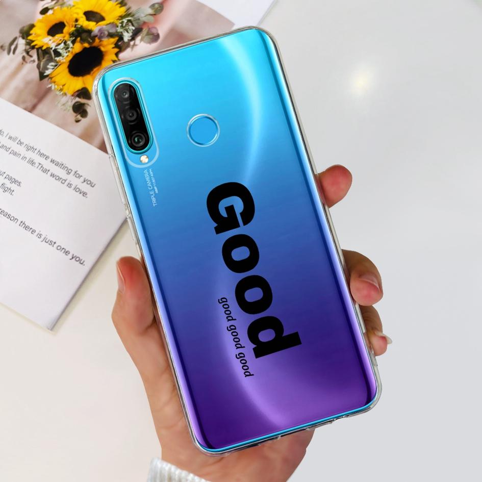 For Huawei P30 Lite Case MAR-LX1M MAR-L21A MAR-LX1A Cute Astronaut Cover Clear Silicone Bumper For Huawei P30 Pro Lite P 30 Capa