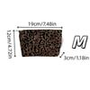 New Polyester Canvas Clutch Bag Large Capacity Zipper Closure Makeup Bag Leopard Print Portable Cosmetic Storage Pouch Women Use