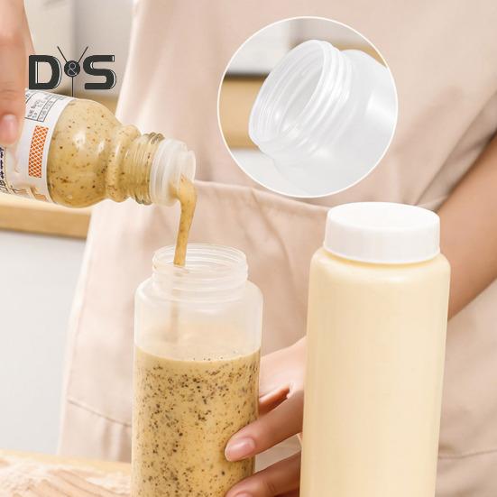 Gewürzspender, Quetschflasche für Soßen, große Kapazität, wiederverwendbarer Gewürzbehälter, Doppelkopf-Küchenwerkzeug für Flüssigkeiten und Soßen