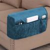 2pcs/set Soft Velvet Sofa Armrest Cover with Pocket Storage Couch Sofa Protector Anti Cat Scratch Handrail Slipcover Towel