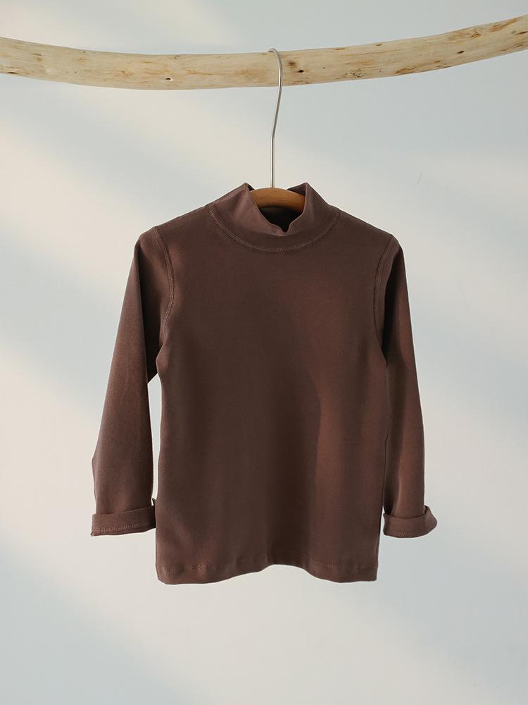 Kids' Mid-High Collar Stretchy Base Layer T-shirt (320g)