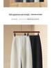 Women's Wide-Leg Velvet Thickened Sweatpants - Casual, Warm, Loose-Fit for Autumn/Winter 2025