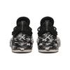 Anta Youth  Childrens Non-Slip Shock Absorbing Wear-Resistant Breathable Low-Top Basketball Shoes Kids Basketball Shoes Black Gold 312241130-1