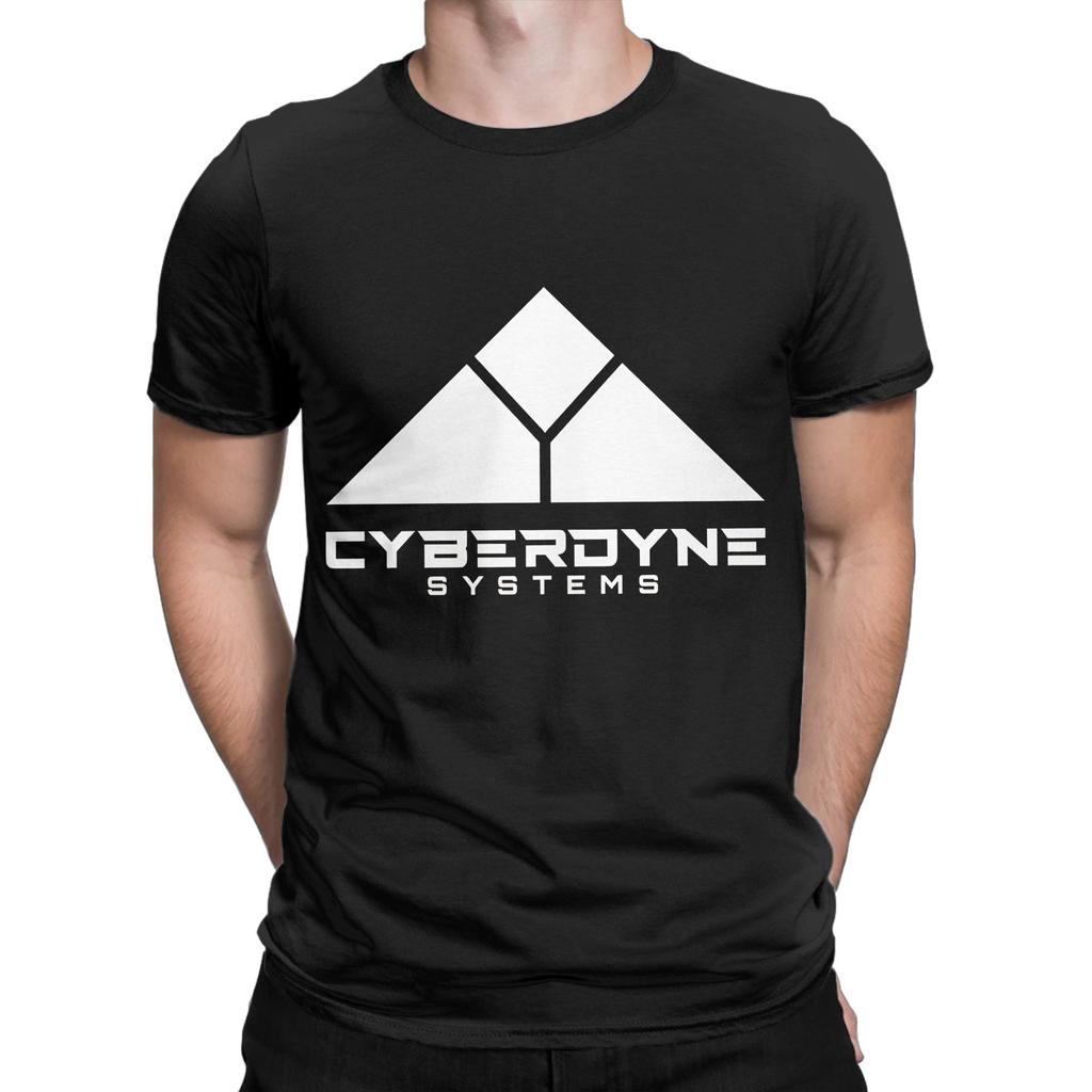 Cyberdyne Logo White Graphic 100 Cotton TShirt The tTerminator Tees Tops For Unisex