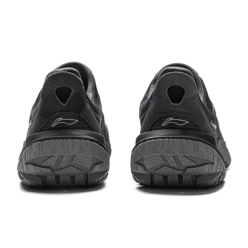 New LiNing CF Tracing Shock Absorbers Rebound Low top Outdoor Shoes Unisex Gray Black AHCV073-4