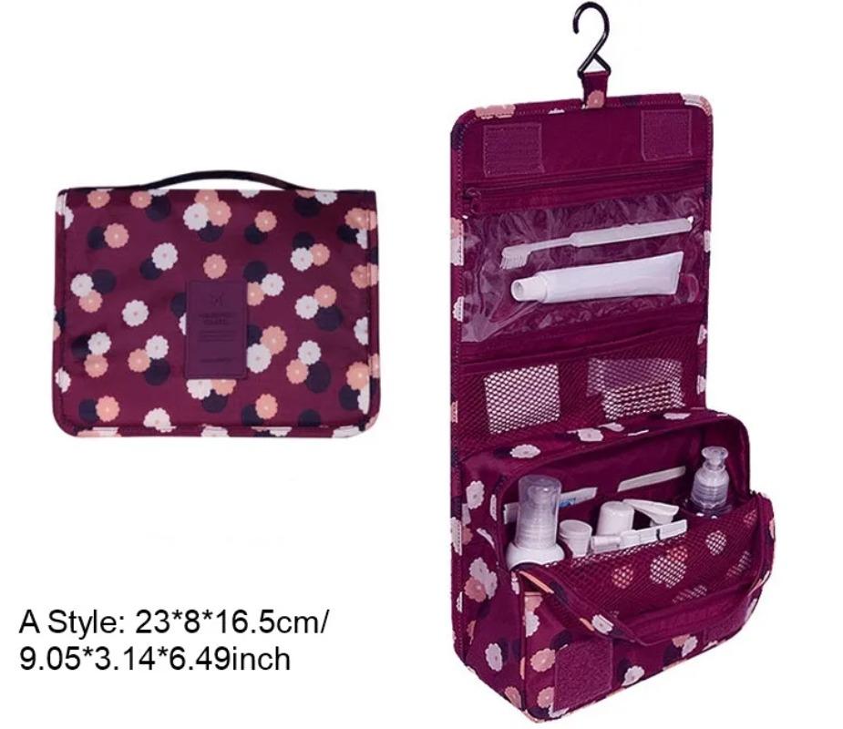 High Capacity Waterproof Travel Makeup Cosmetic Toiletries Storage Bag Ladies Beauty Neceser Organizer