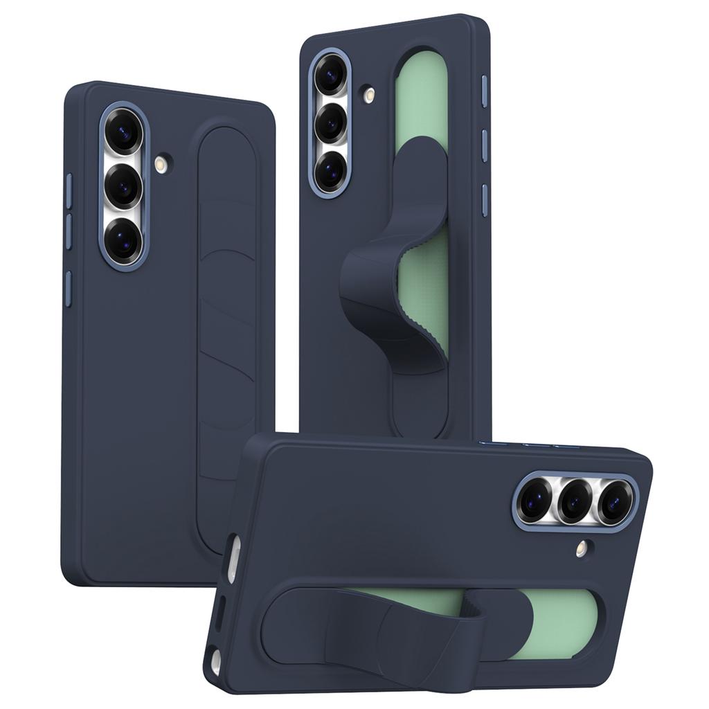 For Samsung Galaxy S25+ Case Smart Key Invisible Wristband Kickstand PC+Silicone Phone Cover