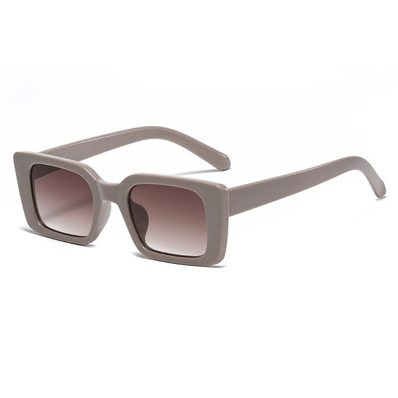 Sun Protection Square Sunglasses With Uv400 For Fashionable Outdoor Travel